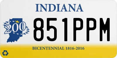 IN license plate 851PPM