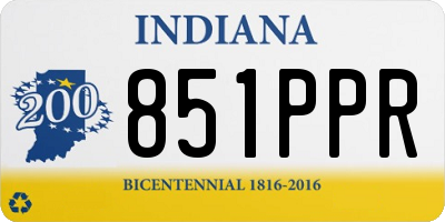 IN license plate 851PPR
