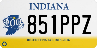 IN license plate 851PPZ