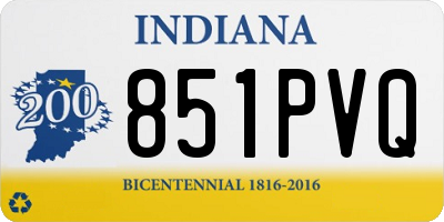 IN license plate 851PVQ