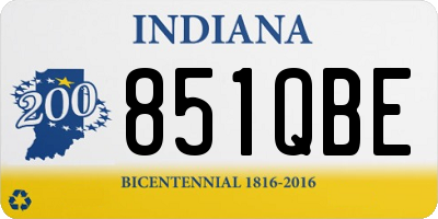 IN license plate 851QBE
