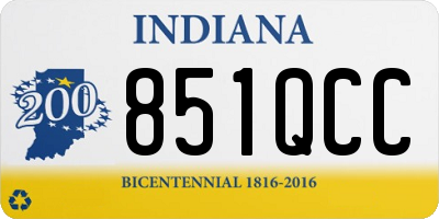 IN license plate 851QCC