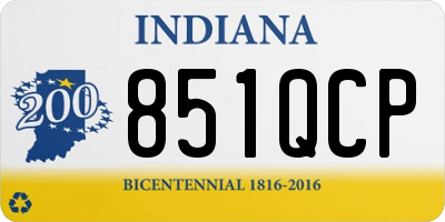 IN license plate 851QCP