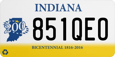 IN license plate 851QEO