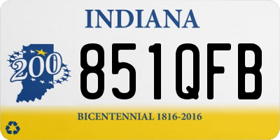 IN license plate 851QFB