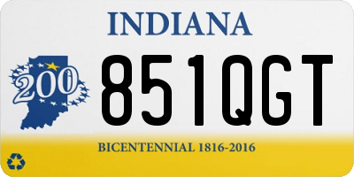 IN license plate 851QGT