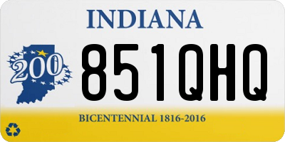 IN license plate 851QHQ