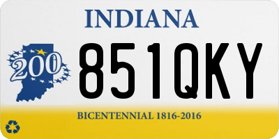 IN license plate 851QKY