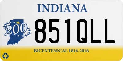 IN license plate 851QLL