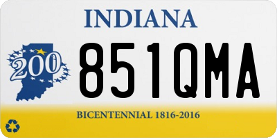 IN license plate 851QMA