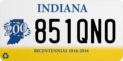 IN license plate 851QNO