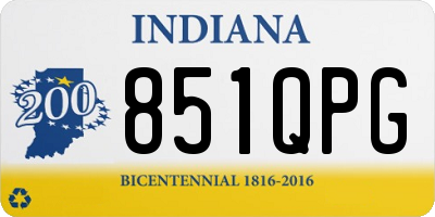 IN license plate 851QPG