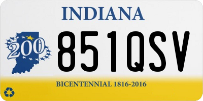 IN license plate 851QSV