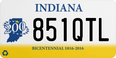 IN license plate 851QTL