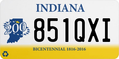 IN license plate 851QXI