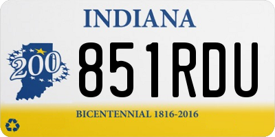 IN license plate 851RDU