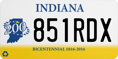 IN license plate 851RDX