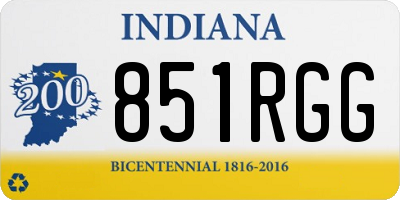 IN license plate 851RGG