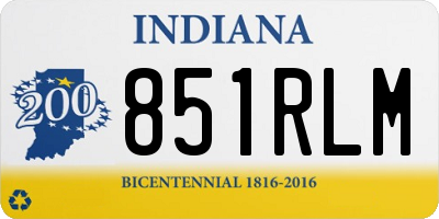 IN license plate 851RLM
