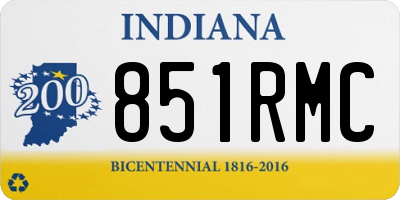 IN license plate 851RMC