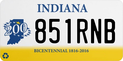 IN license plate 851RNB