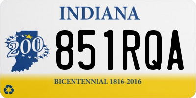 IN license plate 851RQA