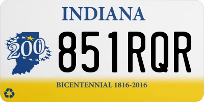 IN license plate 851RQR