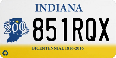 IN license plate 851RQX