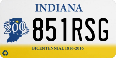 IN license plate 851RSG