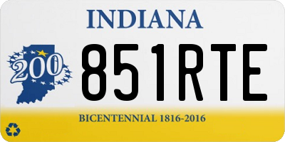 IN license plate 851RTE