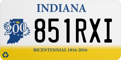 IN license plate 851RXI