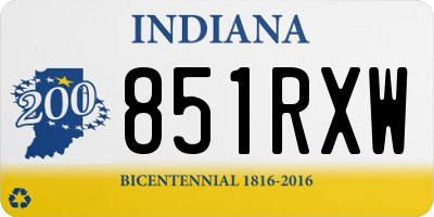 IN license plate 851RXW