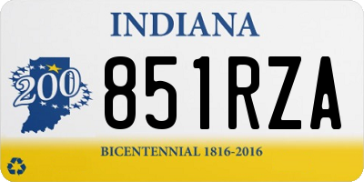IN license plate 851RZA