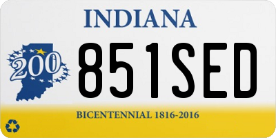 IN license plate 851SED