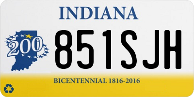IN license plate 851SJH