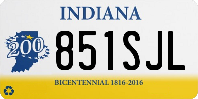 IN license plate 851SJL