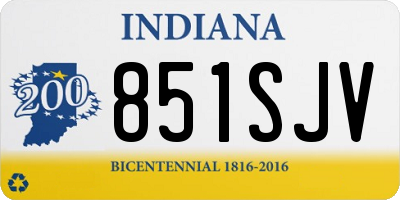 IN license plate 851SJV