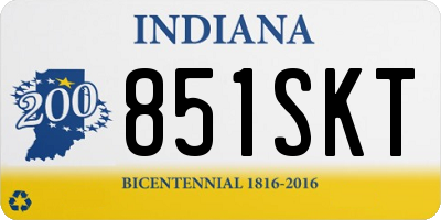 IN license plate 851SKT