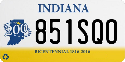 IN license plate 851SQO