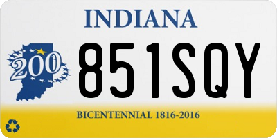 IN license plate 851SQY