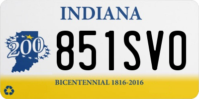 IN license plate 851SVO