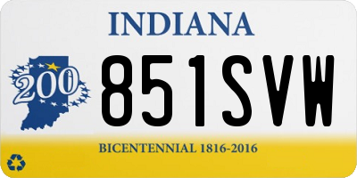 IN license plate 851SVW