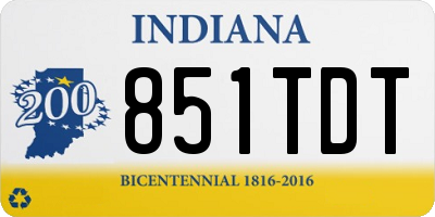 IN license plate 851TDT