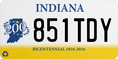 IN license plate 851TDY