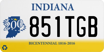IN license plate 851TGB