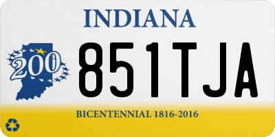 IN license plate 851TJA