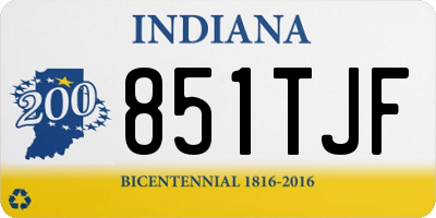 IN license plate 851TJF