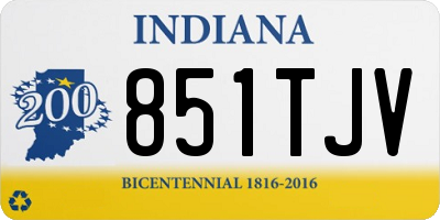 IN license plate 851TJV