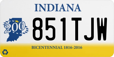 IN license plate 851TJW