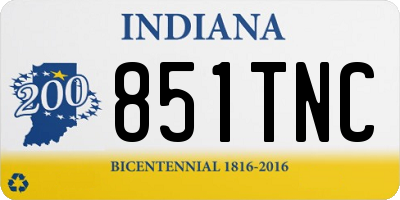 IN license plate 851TNC